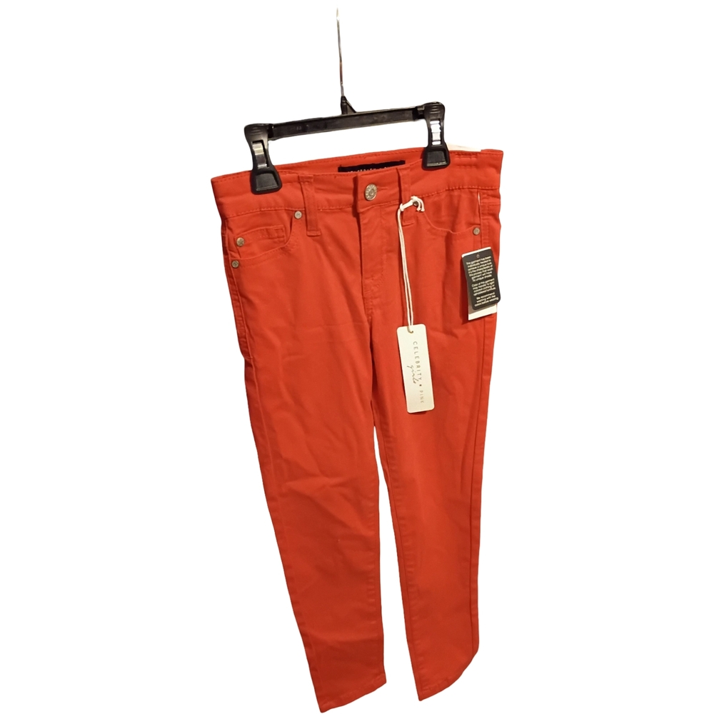 Celebrity Pink Girls Orange Slim Jeans